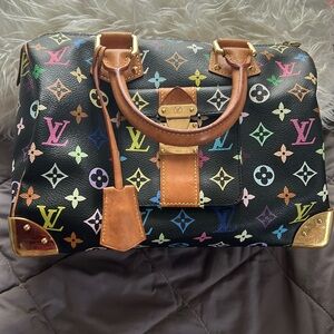 💯 Authentic Louis Vuitton Takashi Murakami Multicolor Speedy